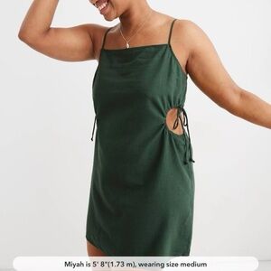 Aerie Cutout Linen Dress size XS